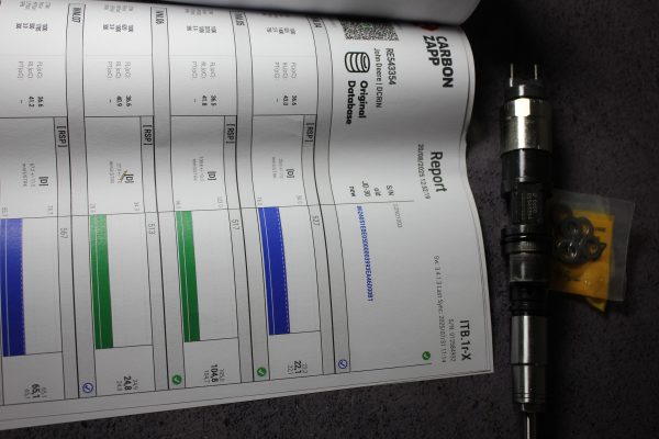 RE543354 Електромагнітний CR інжектор / форсунка JOHN DEERE ENG 6090 670G 1470E 770G 350GLC - Фото 4