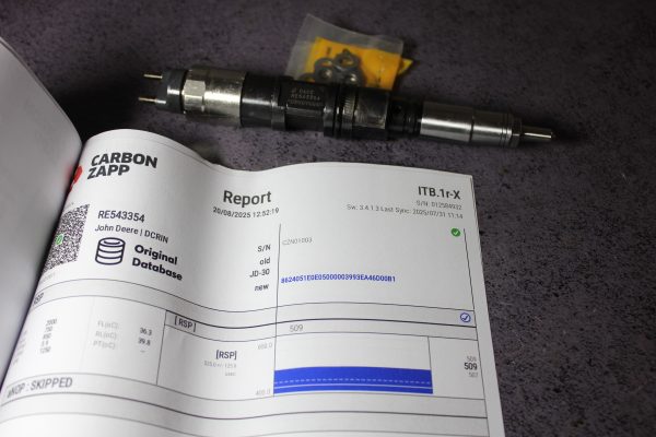 RE543354 Електромагнітний CR інжектор / форсунка JOHN DEERE ENG 6090 670G 1470E 770G 350GLC - Фото 5