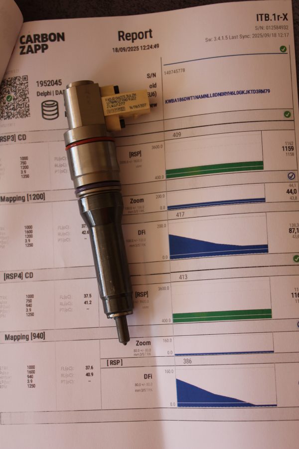 BEBJ1D00002 Електромагнітний CR інжектор / форсунка DAF MX13 US13 / EURO 6 - Фото 6